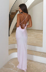 Over My Head Maxi Dress Baby Pink