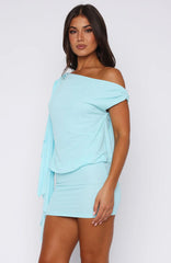 Sicilian Dreams Mini Dress Blue