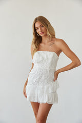 Cece Lace Tie Back Mini Dress