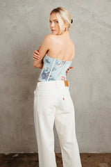 Celeste Angel Print Corset Top