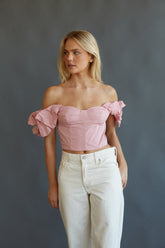 Jayden Puff Sleeve Bustier Top