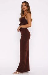 Hit The City Maxi Dress Chocolate