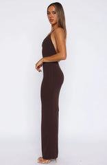 Don't Need Permission Maxi Dress Chocolate