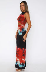 Scared To Start Maxi Dress Fire Lily