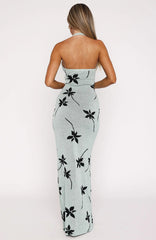 Chasing Heaven Knit Maxi Dress Mint