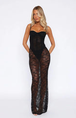 In The Atmosphere Lace Dress Black