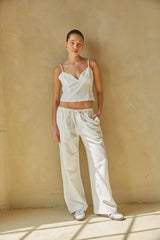 Camille Wide Leg Linen Pants