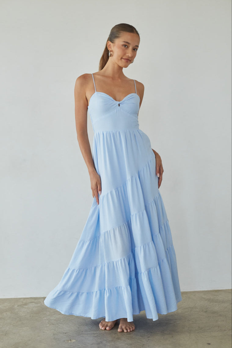 Donna Twist Front Maxi Dress