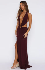 Tuscany Twilight Maxi Dress Plum