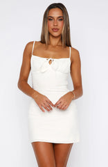 On The Cover Mini Dress White