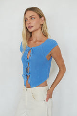 Bettina Front Tie Knit Top