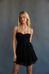 Ivy Lace Bustier Babydoll Mini Dress